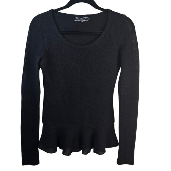 Peruvian Connection Sweater Women's XS Black Baby Alpaca Blend Dark Romantic - Picture 1 of 10